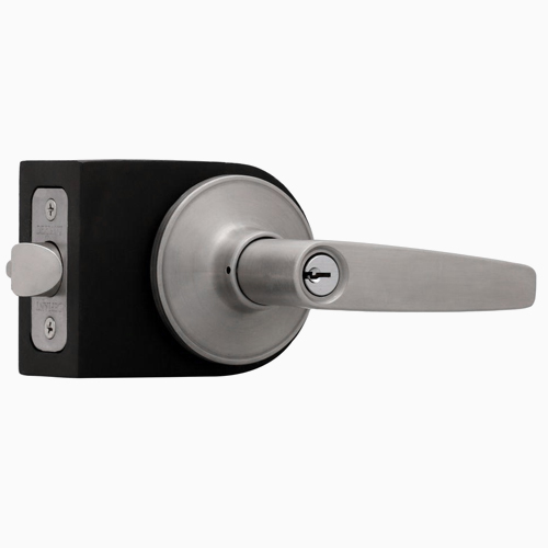 Olympic Stainless Steel Keyed Entry Door Lever Lock. Model # LG600B.